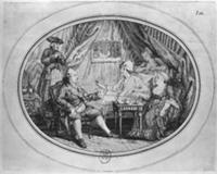 The Luncheon at Ferney, 4th July 1775 (engraving) 