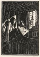 Autumn Midnight (woodcut on paper) , artist: Gill,