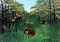 MFA208821 Monkeys in the Jungle, 1910 (oil on canv