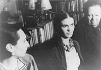 GBW473540 Frida Kahlo and Diego Rivera during a vi