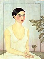 CH96188 Dama de Blanco (White Lady) 1928 (oil on p
