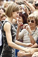OVIEDO, SPAIN Гѓ JULY 13: Queen Letizia attend the