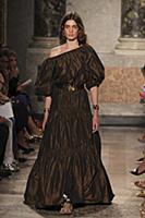 A model walks in the BLUGIRL Ready-to-wear show Sp