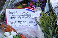 NEW YORK, NY - JANUARY 11:  Fans create a memorial