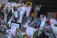 NEW YORK, NY - JANUARY 11:  Fans create a memorial