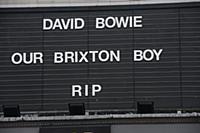LONDON, BRIXTON, ENGLAND - 11 JANUARY 2016: David 
