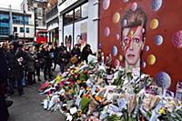 David Bowie fans pay tribute to the musician in Br