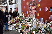 David Bowie fans pay tribute to the musician in Br