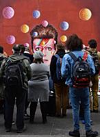 David Bowie fans pay tribute to the musician in Br