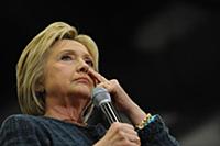PORTSMOUTH, NH - FEBRUARY 6: Hillary Clinton, form