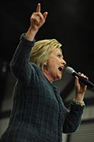 PORTSMOUTH, NH - FEBRUARY 6: Hillary Clinton, form