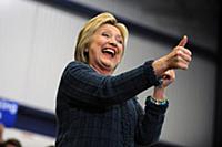 PORTSMOUTH, NH - FEBRUARY 6: Hillary Clinton, form