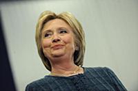 PORTSMOUTH, NH - FEBRUARY 6: Hillary Clinton, form