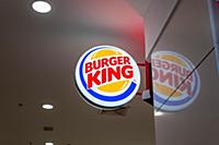 Moscow, Russia - October 3, 2021: Burger King Logo