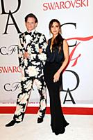 Hamish Bowles and Victoria Beckham at the 2015 CFD