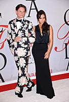 Hamish Bowles and Victoria Beckham at the 2015 CFD