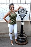 Melanie Brown aka Mel B at the Empire State Buildi