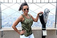 Melanie Brown aka Mel B at the Empire State Buildi