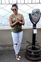 Melanie Brown aka Mel B at the Empire State Buildi