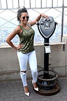 Melanie Brown aka Mel B at the Empire State Buildi