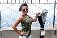 Melanie Brown aka Mel B at the Empire State Buildi