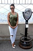 Melanie Brown aka Mel B at the Empire State Buildi