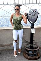 Melanie Brown aka Mel B at the Empire State Buildi