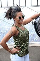 Melanie Brown aka Mel B at the Empire State Buildi