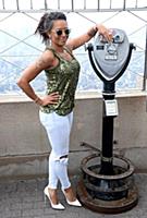 Melanie Brown aka Mel B at the Empire State Buildi