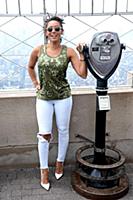 Melanie Brown aka Mel B at the Empire State Buildi