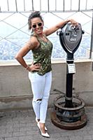 Melanie Brown aka Mel B at the Empire State Buildi