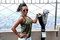 Melanie Brown aka Mel B at the Empire State Buildi