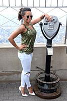 Melanie Brown aka Mel B at the Empire State Buildi