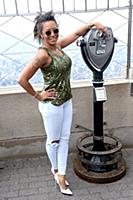 Melanie Brown aka Mel B at the Empire State Buildi