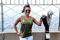 Melanie Brown aka Mel B at the Empire State Buildi
