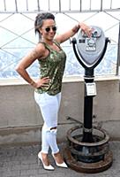 Melanie Brown aka Mel B at the Empire State Buildi