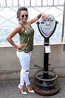 Melanie Brown aka Mel B at the Empire State Buildi