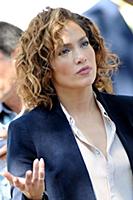 Jennifer Lopez on the set of the TV show 'Shades o