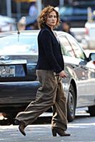 Jennifer Lopez on the set of the TV show 'Shades o