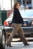 Jennifer Lopez on the set of the TV show 'Shades o