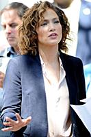 Jennifer Lopez on the set of the TV show 'Shades o