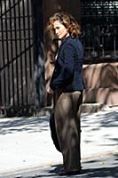 Jennifer Lopez on the set of the TV show 'Shades o