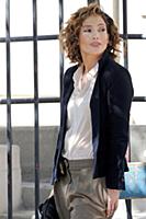 Jennifer Lopez on the set of the TV show 'Shades o
