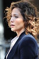 Jennifer Lopez on the set of the TV show 'Shades o