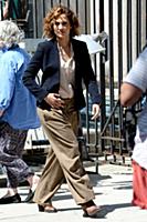 Jennifer Lopez on the set of the TV show 'Shades o