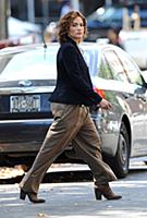 Jennifer Lopez on the set of the TV show 'Shades o