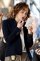Jennifer Lopez on the set of the TV show 'Shades o