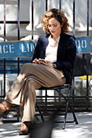 Jennifer Lopez on the set of the TV show 'Shades o