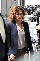 Jennifer Lopez on the set of the TV show 'Shades o
