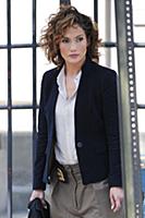Jennifer Lopez on the set of the TV show 'Shades o